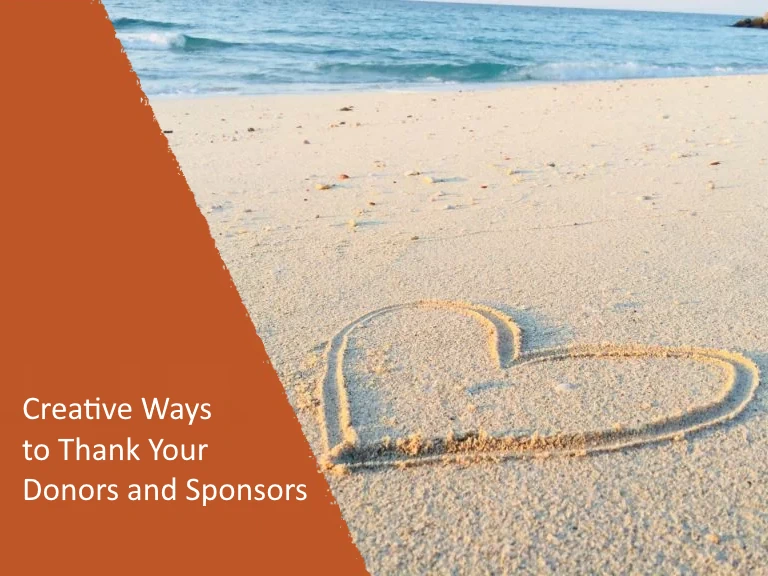 Creative Ways to Thank Your Donors and Sponsors